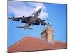 Low-Flying Aircraft Over Rooftops Near London Heathrow Airport, Greater London, England-Mark Mawson-Mounted Photographic Print