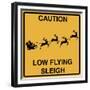 Low Flying Sleigh-Tina Lavoie-Framed Giclee Print