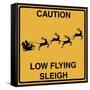 Low Flying Sleigh-Tina Lavoie-Framed Stretched Canvas