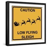 Low Flying Sleigh-Tina Lavoie-Framed Giclee Print