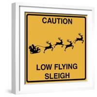 Low Flying Sleigh-Tina Lavoie-Framed Giclee Print