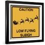 Low Flying Sleigh-Tina Lavoie-Framed Giclee Print