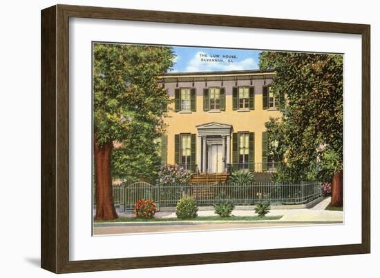 Low House, Savannah, Georgia-null-Framed Art Print