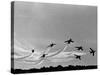 Low Level Flat. Obomb Bursto RAF Aerobatics Team the Red Arrows, November 1969-null-Stretched Canvas