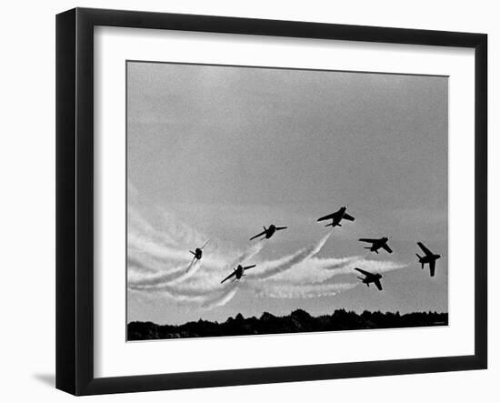 Low Level Flat. Obomb Bursto RAF Aerobatics Team the Red Arrows, November 1969-null-Framed Photographic Print