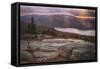 Low Light & Mist at Eagle Lake Acadia National Park Maine Mount Desert-Vincent James-Framed Stretched Canvas