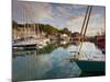 Low Morning Light and Sailing Yacht Reflections at Padstow Harbour, Cornwall, England, United Kingd-Neale Clark-Mounted Photographic Print