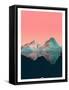 Low Poly Mountain 7-GeoManiac-Framed Stretched Canvas