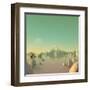 Low-Poly Mountain Landscape Reflecting on Water-Mark Kirkpatrick-Framed Art Print