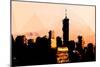 Low Poly New York Art - 1 WTC Sunset-Philippe Hugonnard-Mounted Art Print