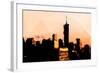 Low Poly New York Art - 1 WTC Sunset-Philippe Hugonnard-Framed Art Print