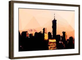 Low Poly New York Art - 1 WTC Sunset-Philippe Hugonnard-Framed Art Print