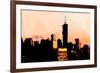 Low Poly New York Art - 1 WTC Sunset-Philippe Hugonnard-Framed Art Print