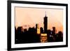 Low Poly New York Art - 1 WTC Sunset-Philippe Hugonnard-Framed Art Print