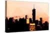 Low Poly New York Art - 1 WTC Sunset-Philippe Hugonnard-Stretched Canvas