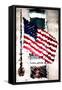 Low Poly New York Art - American Flag-Philippe Hugonnard-Framed Stretched Canvas