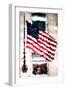 Low Poly New York Art - American Flag-Philippe Hugonnard-Framed Art Print