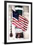 Low Poly New York Art - American Flag-Philippe Hugonnard-Framed Art Print