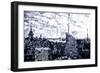 Low Poly New York Art - B&W Sunset-Philippe Hugonnard-Framed Art Print