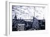 Low Poly New York Art - B&W Sunset-Philippe Hugonnard-Framed Art Print