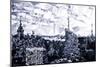 Low Poly New York Art - B&W Sunset-Philippe Hugonnard-Mounted Art Print