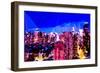 Low Poly New York Art - Blue Dusk II-Philippe Hugonnard-Framed Art Print