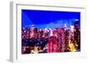 Low Poly New York Art - Blue Dusk II-Philippe Hugonnard-Framed Art Print