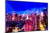 Low Poly New York Art - Blue Dusk II-Philippe Hugonnard-Mounted Art Print