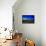 Low Poly New York Art - Blue Skyline at Night-Philippe Hugonnard-Framed Stretched Canvas displayed on a wall