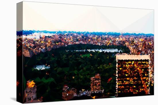 Low Poly New York Art - Central Park at Dusk II-Philippe Hugonnard-Stretched Canvas