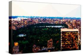 Low Poly New York Art - Central Park at Dusk II-Philippe Hugonnard-Stretched Canvas