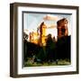 Low Poly New York Art - Central Park Buildings at Sunset III-Philippe Hugonnard-Framed Art Print