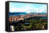 Low Poly New York Art - Central Park Panoramic-Philippe Hugonnard-Framed Stretched Canvas