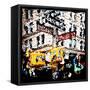 Low Poly New York Art - Central Park Sunday-Philippe Hugonnard-Framed Stretched Canvas