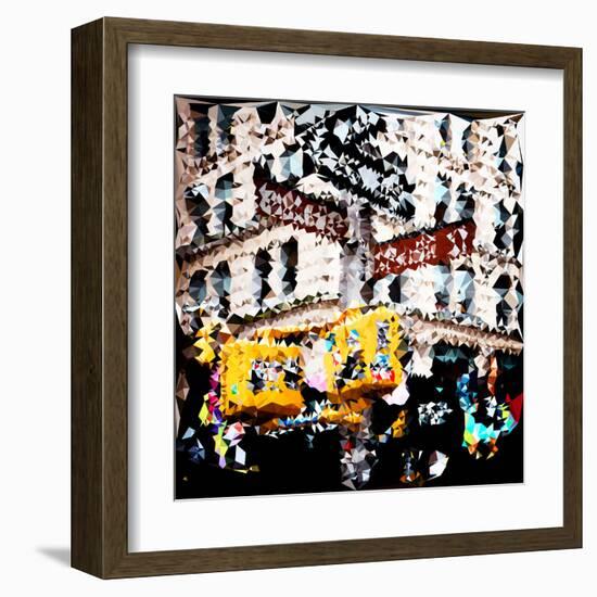 Low Poly New York Art - Central Park Sunday-Philippe Hugonnard-Framed Art Print