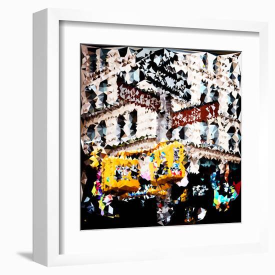 Low Poly New York Art - Central Park Sunday-Philippe Hugonnard-Framed Art Print