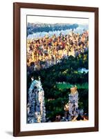 Low Poly New York Art - Central Park Sunset II-Philippe Hugonnard-Framed Art Print