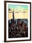 Low Poly New York Art - Central Park View II-Philippe Hugonnard-Framed Art Print