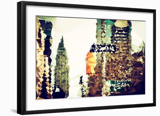 Low Poly New York Art - Chrysler Building II-Philippe Hugonnard-Framed Art Print