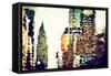 Low Poly New York Art - Chrysler Building II-Philippe Hugonnard-Framed Stretched Canvas