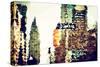 Low Poly New York Art - Chrysler Building II-Philippe Hugonnard-Stretched Canvas