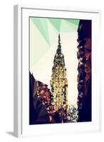 Low Poly New York Art - Chrysler Building III-Philippe Hugonnard-Framed Art Print