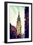 Low Poly New York Art - Chrysler Building III-Philippe Hugonnard-Framed Art Print