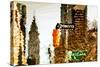 Low Poly New York Art - Chrysler Building-Philippe Hugonnard-Stretched Canvas
