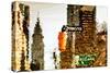 Low Poly New York Art - Chrysler Building-Philippe Hugonnard-Stretched Canvas