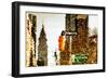 Low Poly New York Art - Chrysler Building-Philippe Hugonnard-Framed Premium Giclee Print