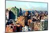 Low Poly New York Art - Downtown-Philippe Hugonnard-Mounted Art Print