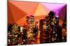 Low Poly New York Art - Empire and Chrysler Buildings-Philippe Hugonnard-Mounted Art Print