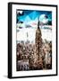 Low Poly New York Art - Empire State Building and 1 WTC-Philippe Hugonnard-Framed Art Print