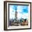Low Poly New York Art - Empire State Building II-Philippe Hugonnard-Framed Art Print